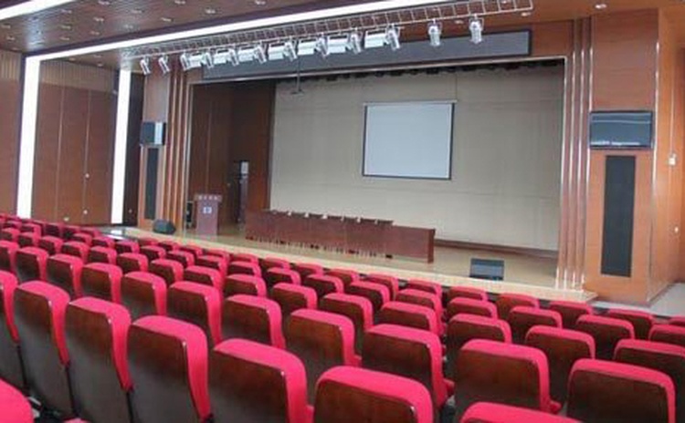 湖北荊門(mén)大型會(huì)議室聚酯纖維吸音板聲學(xué)工程-1